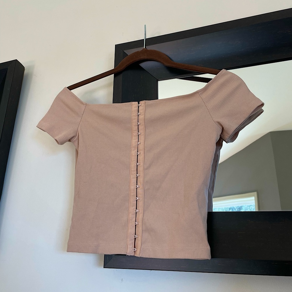 Topshop Blush Pink Crop Top